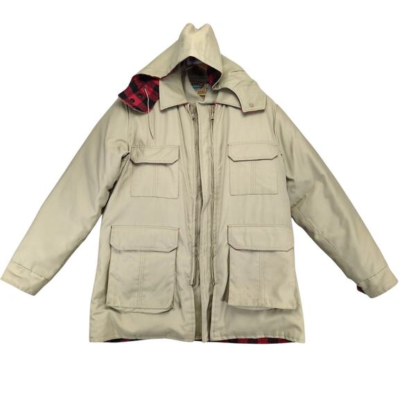 Vtg Outback Zero King Men's 46 Goose Down Canada Parka Coat Removable Liner Hood